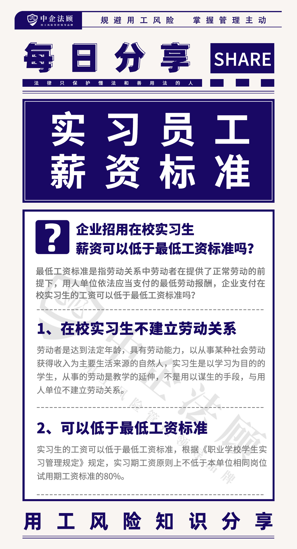 4.13企业招用在校实习生，薪资可以低于最低工资标准吗？.jpg